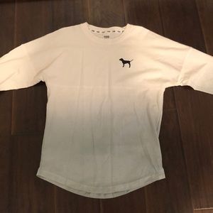 pink long-sleeve shirt